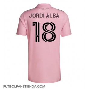 Inter Miami Jordi Alba #18 Primera Equipación 2023-24 Manga Corta